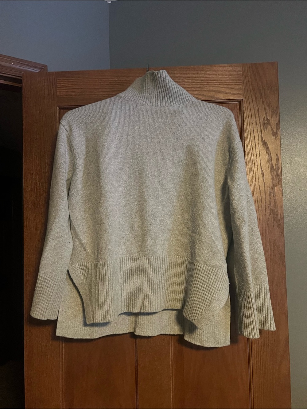 H&M Light Gray Funnel Neck Sweater